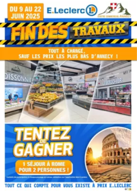 Prospectus E.Leclerc CRAN GEVRIER : FIN DES TRAVAUX