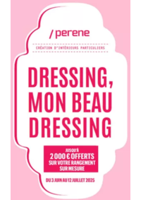 Prospectus Perene Aurillac : Jusqu'à 2 000 € offerts sur votre rangement sur mesure du 3 juin au 12 juillet 2025