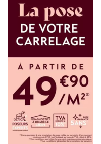 Prospectus Saint Maclou Lille (Villeneuve D' Ascq) : La pose de votre carrelage