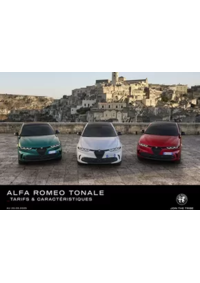 Prospectus Alfa Roméo FRANOIS : Catalogue Alfa Romeo TONALE