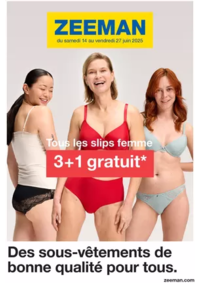 Prospectus Zeeman Soissons : Des sous-vêtements de bonne qualité pour tous.