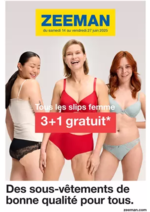 Prospectus Zeeman : Des sous-vêtements de bonne qualité pour tous.