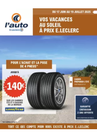 Prospectus L'auto E.Leclerc CHATEAU GONTIER : Vos vacances au soleil