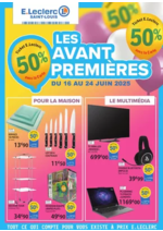 Prospectus E.Leclerc : Avant-premières 50% TEL