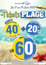 Prospectus E.Leclerc : TICKETS PLAGE