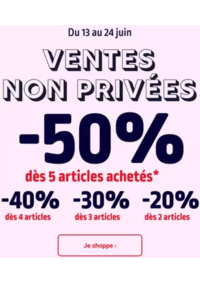 Prospectus Kiabi MARMANDE : Ventes non Privées jusqu'à -50%