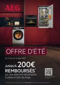 Prospectus Copra LE PALLET : AEG vous rembourse jusqu'à 200€