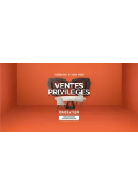 Prospectus Crozatier VENDENHEIM : Ventes Privilèges
