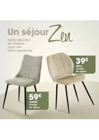 Prospectus Basika Menton : Chaises de salle à manger