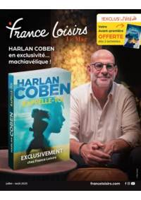 Prospectus France loisirs Paris 9e : Juillet - Août 2025