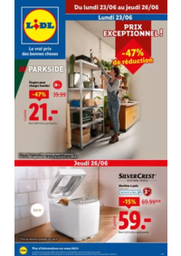 Prospectus Lidl BELLERIVE SUR ALLIER : Chez Lidl, retrouvez la nouvelle sélection Parkside, toujours à petits prix !