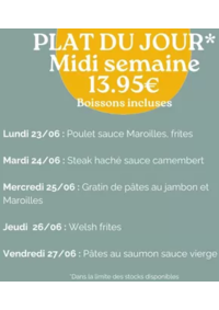 Prospectus Crocodile Metz - Augny : Plat Du Jour