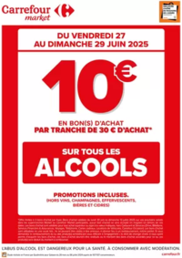 Prospectus Carrefour Market ARUDY : CE WEEK-END, OPERATION BON D’ACHAT SUR L’ALCOOL
