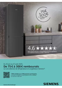 Prospectus Boulanger Gennevillliers : OFFRE Siemens: jusqu'à 300€ remboursés !