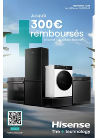 Prospectus Boulanger Angers-Beaucouzé : OFFRE Hisense : jusqu'à 300€ remboursés !