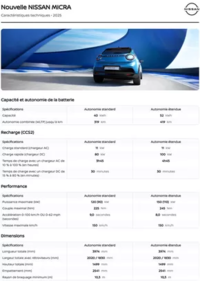 Prospectus Nissan POMMERET : Header and Footer