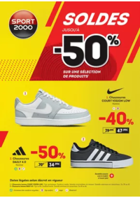 Prospectus Sport 2000 COULOMMIERS : SOLDES jusqu'à -50%