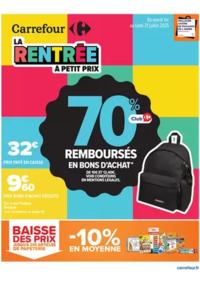 Prospectus Carrefour Drive VILLERS BOCAGE Rue Georges Clémenceau : LA RENTRÉE À PETIT PRIX