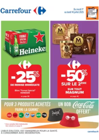 Prospectus Carrefour Drive PONTAULT COMBAULT : -50% SUR LE 2ÈME SUR TOUT MAGNUM