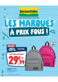 Prospectus Bureau Vallée - Sainte Genevieve Des Bois : Les marques à prix fous!
