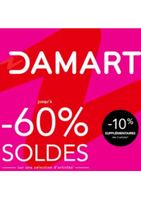 Prospectus Damart TOULOUSE : SOLDES jusqu’à -60% sur une sélection d’articles