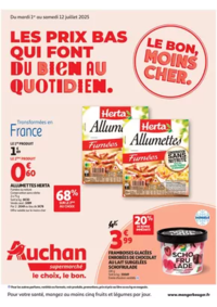 Prospectus Auchan Supermarché Paris 12 Reuilly : Les prix bas qui font du bien au quotidien