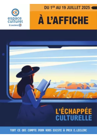 Prospectus Espace culturel E.Leclerc SAINT AMAND LES EAUX : E.Leclerc Espace Culturel SELECTION ÉTÉ