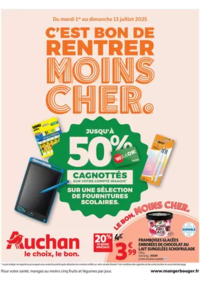 Prospectus Auchan Val d'Europe Marne-la-Vallée : C'est bon de rentrer moins cher