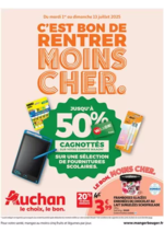 Prospectus Auchan : C'est bon de rentrer moins cher