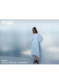 Prospectus Maje PARIS 16 rue Montmartre : SOLDES jusqu'à -50 %