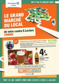 Prospectus E.Leclerc CHINON : Catalogue Alliances Locales