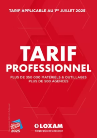 Prospectus Loxam SAINT-GENIS-POUILLY : Tarifs professionnels