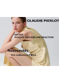 Prospectus Claudie Pierlot LYON Préfecture : SOLDES JUSQU'À -50% SUR UNE SÉLECTION