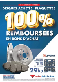 Prospectus auto distribution CORBEIL-ESSONNES : Disques achetés, plaquettes