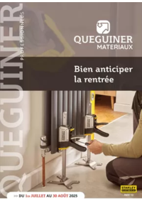 Prospectus Quéguiner matériaux Saint-Pol-de-Léon : Bien anticiper la rentrée