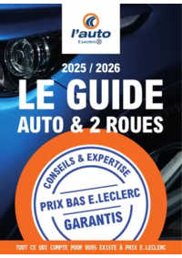 Prospectus L'auto E.Leclerc SEDAN : GUIDE EQUIPEMENT AUTO 2025/2026