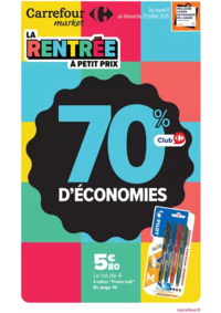 Prospectus Carrefour Market LES AIX D'ANGILLON : 70% D'ÉCONOMIES
