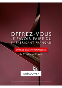 Prospectus Cuisines Schmidt STE-EULALIE : Offrez-vous le savoir-faire du premier fabricant français* !