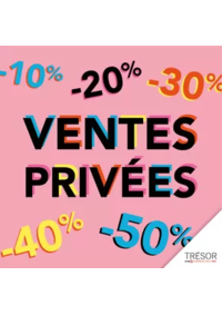 Prospectus Trésor Bijoux BAGNOLET : Ventes Privees