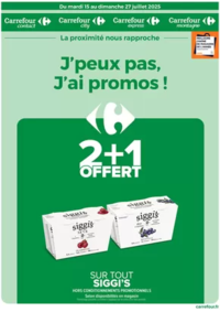 Prospectus Carrefour city PARIS 42 avenue de la Motte Picquet : J'PEUX PAS J'AI PROMOS DU 15 AU 27 JUILLET