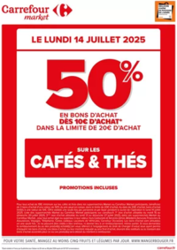 Prospectus Carrefour CHARENTON LE PONT : OPÉRATION BONS D’ACHAT SUR LES CAFÉS & THÉS