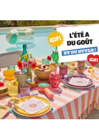 Prospectus Gifi VILLEMOMBLE : Bonne humeur, couleurs et saveurs d’été s'invitent à votre table !
