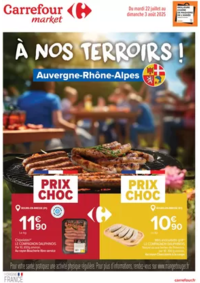 Prospectus Carrefour Market PAU : A NOS TERROIRS ! AUVERGNE RHÔNE-ALPES