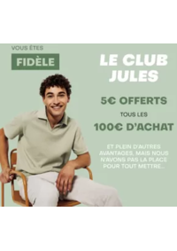 Prospectus Jules PARIS 12 - Rue Du Fg St Antoine : Le club jules