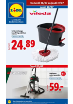Prospectus  : Découvrez une sélection de produits de sport, ménage et ameublement en supermarché Lidl !