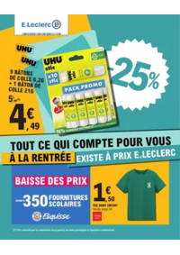 Prospectus E.Leclerc LUX : RENTREE DES CLASSES