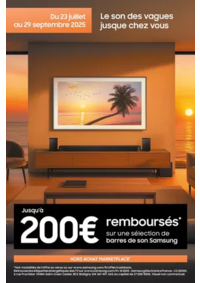 Prospectus Boulanger Besançon : Jusqu'à 200€ remboursés sur une sélection de barre de son Samsung