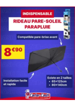 Prospectus CARTER CASH : Le pare-soleil parapluie, c’est l’astuce anti-chaleur à toujours avoir dans sa voiture.