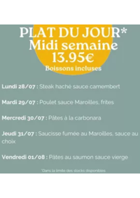 Prospectus Crocodile Hautmont - Maubeuge : Plat Du Jour