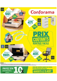 Prospectus Conforama CHARLEVILLE MEZIERES : Prix coutants